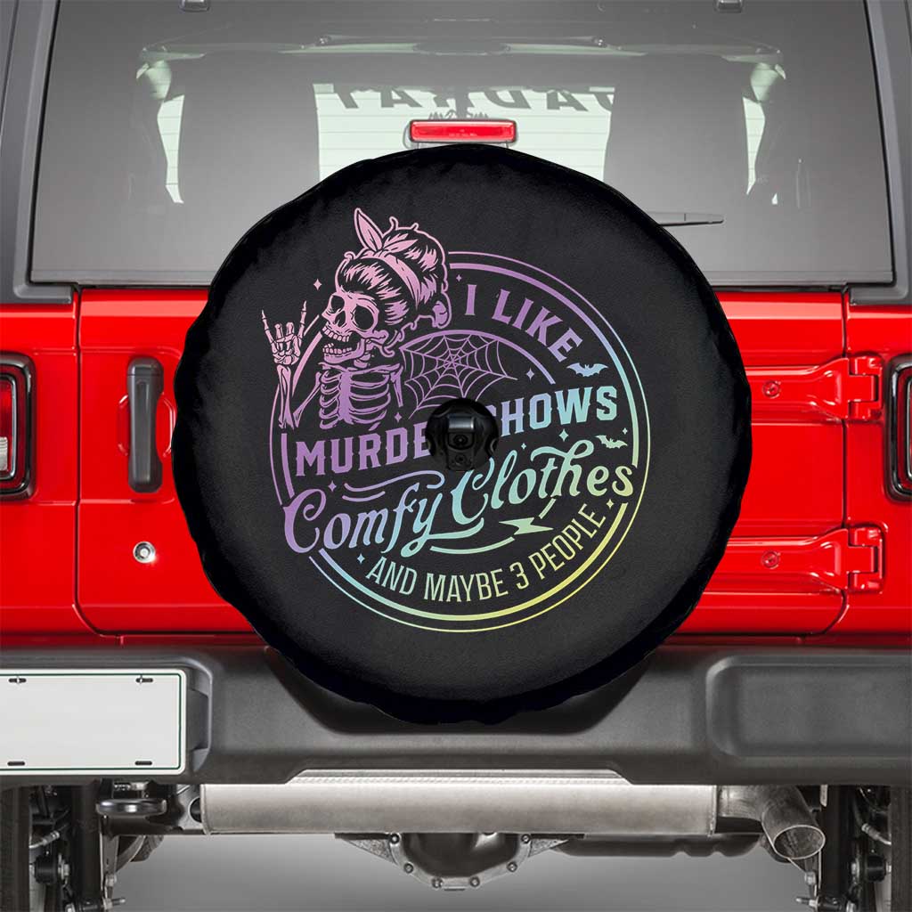 Funny I Like Murder Shows Comfy Clothes And Maybe 3 People Spare Tire Cover Crime Show Lover - Wonder Print Shop