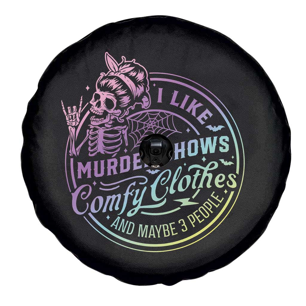 Funny I Like Murder Shows Comfy Clothes And Maybe 3 People Spare Tire Cover Crime Show Lover - Wonder Print Shop