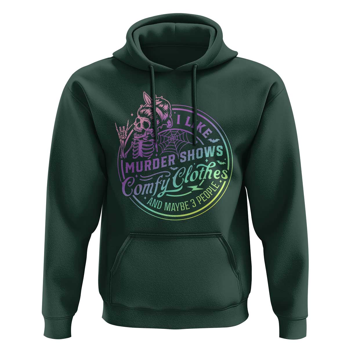 Funny I Like Murder Shows Comfy Clothes And Maybe 3 People Hoodie Crime Show Lover - Wonder Print Shop