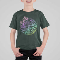 Funny I Like Murder Shows Comfy Clothes And Maybe 3 People T Shirt For Kid Crime Show Lover - Wonder Print Shop