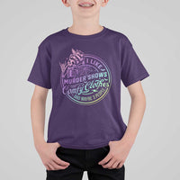 Funny I Like Murder Shows Comfy Clothes And Maybe 3 People T Shirt For Kid Crime Show Lover - Wonder Print Shop