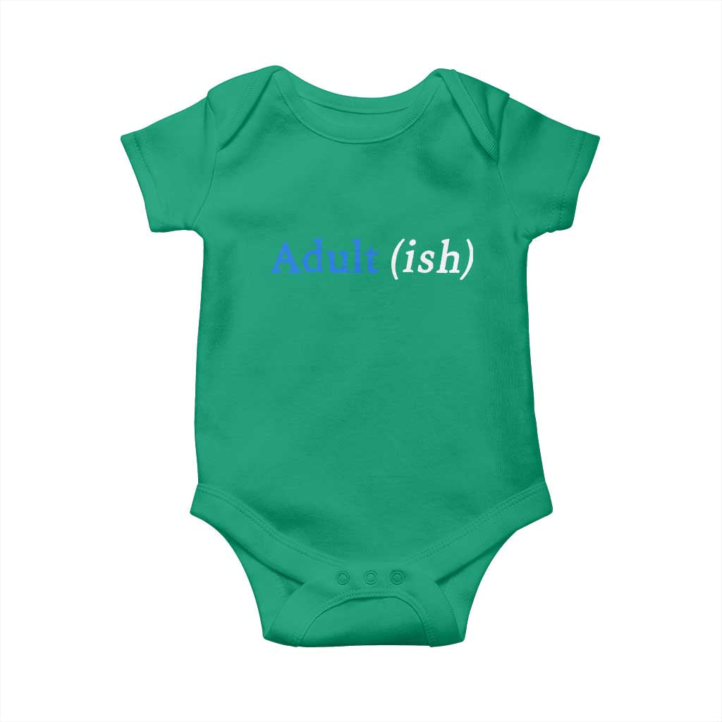 Funny Adultish Adult Sarcasm 18th Birthday Baby Onesie