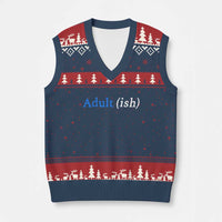 Funny Adultish Adult Sarcasm 18th Birthday V-Neck Knit Sweater Vest