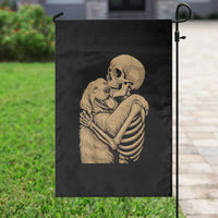 Skeleton Hugging Dog Halloween Dog Lover Garden Flag - Wonder Print Shop