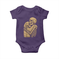 Skeleton Hugging Dog Halloween Dog Lover Baby Onesie - Wonder Print Shop