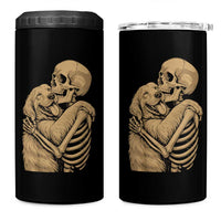 Skeleton Hugging Dog Halloween Dog Lover 4 in 1 Can Cooler Tumbler - Wonder Print Shop