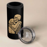 Skeleton Hugging Dog Halloween Dog Lover 4 in 1 Can Cooler Tumbler - Wonder Print Shop
