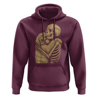 Skeleton Hugging Dog Halloween Dog Lover Hoodie - Wonder Print Shop