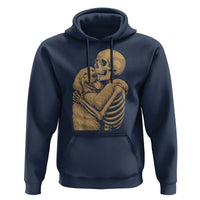 Skeleton Hugging Dog Halloween Dog Lover Hoodie - Wonder Print Shop