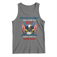 Too Old To Fight Too Slow To Run But I Can Still Shoot Pretty Darn Good Tank Top Bald Eagle - Wonder Print Shop