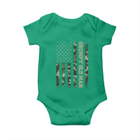 Funny Grumpy Old Man Baby Onesie Vintage Camo American Flag Fathers Day - Wonder Print Shop