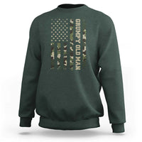 Funny Grumpy Old Man Sweatshirt Vintage Camo American Flag Fathers Day - Wonder Print Shop