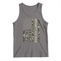 Funny Grumpy Old Man Tank Top Vintage Camo American Flag Fathers Day - Wonder Print Shop