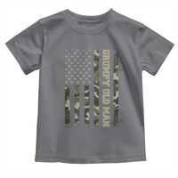 Funny Grumpy Old Man Toddler T Shirt Vintage Camo American Flag Fathers Day - Wonder Print Shop