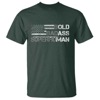 Funny Bold Badass Superhuman T Shirt Vintage American Flag Fathers Day - Wonder Print Shop