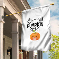 Halloween Pregnancy Reveal Garden Flag Don't Eat Pumpkin Seeds Maternity Baby Pumpkin - Wonder Print Shop