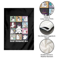 Halloween Pregnancy Reveal Garden Flag In My Pregnant Era Maternity Ghost - Wonder Print Shop