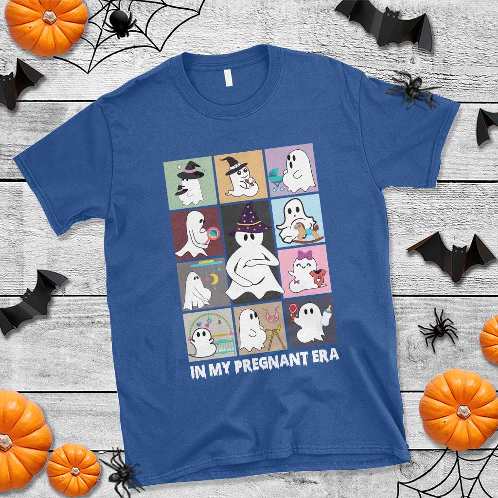 Halloween Pregnancy Reveal T Shirt In My Pregnant Era Maternity Ghost - Wonder Print Shop