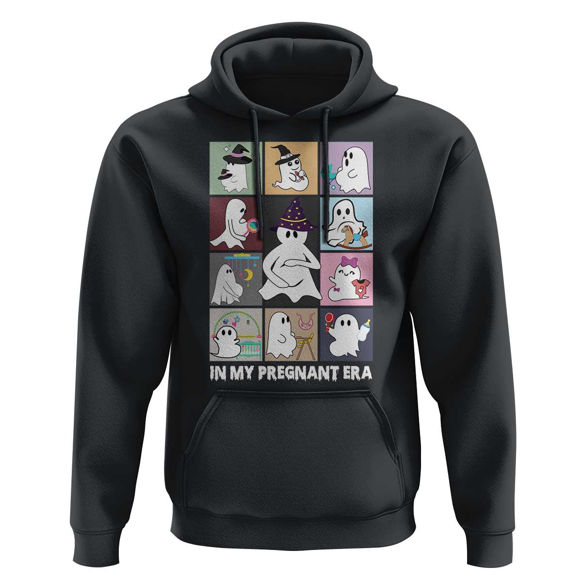 Halloween Pregnancy Reveal Hoodie In My Pregnant Era Maternity Ghost