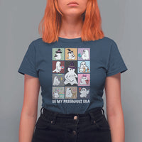 Halloween Pregnancy Reveal T Shirt For Women In My Pregnant Era Maternity Ghost - Wonder Print Shop