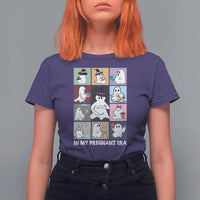 Halloween Pregnancy Reveal T Shirt For Women In My Pregnant Era Maternity Ghost - Wonder Print Shop