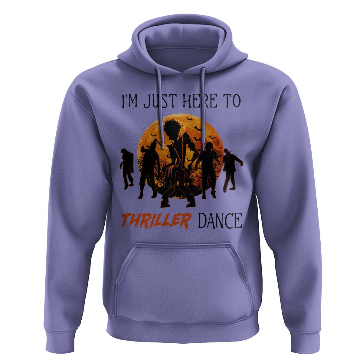 Funny Halloween Hoodie I'm Just Here To Thriller Dance Zombie Dance Moon