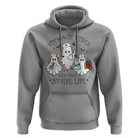Halloween Nurse Hoodie Spooky Vibes And That Nurse Life Ghost