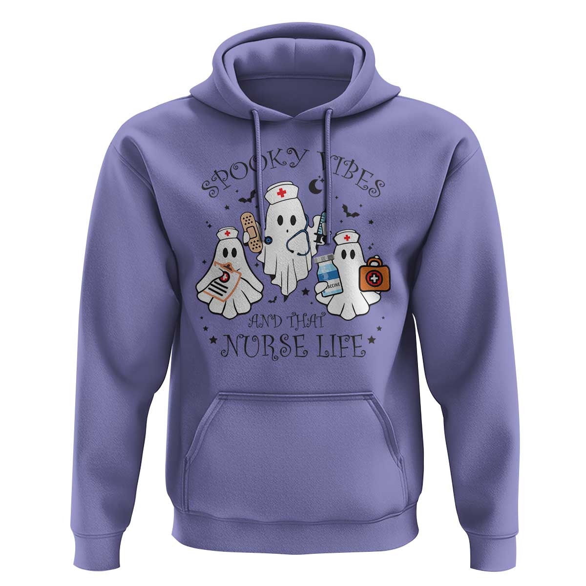 Halloween Nurse Hoodie Spooky Vibes And That Nurse Life Ghost