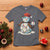 Funny Christmas Baseball T Shirt Cute Snowman Baseball Players Santa Hat - Wonder Print Shop