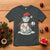 Funny Christmas Baseball T Shirt Cute Snowman Baseball Players Santa Hat - Wonder Print Shop