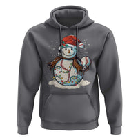 Funny Christmas Baseball Hoodie Cute Snowman Baseball Players Santa Hat
