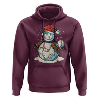 Funny Christmas Baseball Hoodie Cute Snowman Baseball Players Santa Hat