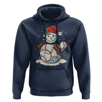 Funny Christmas Baseball Hoodie Cute Snowman Baseball Players Santa Hat