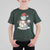Funny Christmas Baseball T Shirt For Kid Cute Snowman Baseball Players Santa Hat - Wonder Print Shop