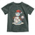 Funny Christmas Baseball Toddler T Shirt Cute Snowman Baseball Players Santa Hat