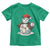 Funny Christmas Baseball Toddler T Shirt Cute Snowman Baseball Players Santa Hat