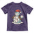 Funny Christmas Baseball Toddler T Shirt Cute Snowman Baseball Players Santa Hat