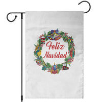 Christmas In Mexico Garden Flag Feliz Navidad Xmas Wreath - Wonder Print Shop