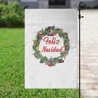 Christmas In Mexico Garden Flag Feliz Navidad Xmas Wreath - Wonder Print Shop
