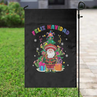 Funny Christmas In Mexico Garden Flag Feliz Navidad Sombrero Santa Xmas Tree - Wonder Print Shop