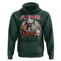 Funny Santa Heavy Metal Christmas Hoodie Sleigher Xmas Rock & Roll