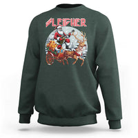 Funny Santa Heavy Metal Christmas Sweatshirt Sleigher Xmas Rock & Roll - Wonder Print Shop