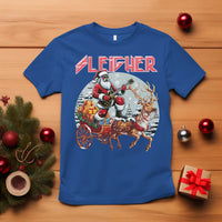Funny Black Santa Heavy Metal Christmas T Shirt Sleigher Xmas Rock & Roll - Wonder Print Shop