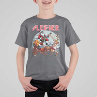 Funny Black Santa Heavy Metal Christmas T Shirt For Kid Sleigher Xmas Rock & Roll - Wonder Print Shop