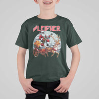 Funny Black Santa Heavy Metal Christmas T Shirt For Kid Sleigher Xmas Rock & Roll - Wonder Print Shop
