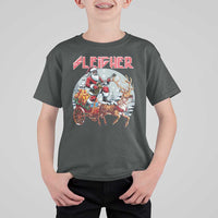 Funny Black Santa Heavy Metal Christmas T Shirt For Kid Sleigher Xmas Rock & Roll - Wonder Print Shop