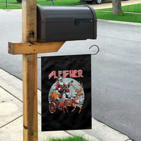 Funny Santa Heavy Metal Christmas Garden Flag Sleigher Xmas Rock & Roll - Wonder Print Shop