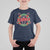 Funny Christmas Heavy Metal T Shirt For Kid Sleigher Xmas Pentagram Candy Cane - Wonder Print Shop
