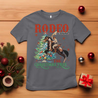 Western Christmas T Shirt Rodeo Around The Christmas Tree Cowgirl - Wonder Print Shop