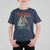 Western Christmas T Shirt For Kid Rodeo Around The Christmas Tree Cowgirl - Wonder Print Shop